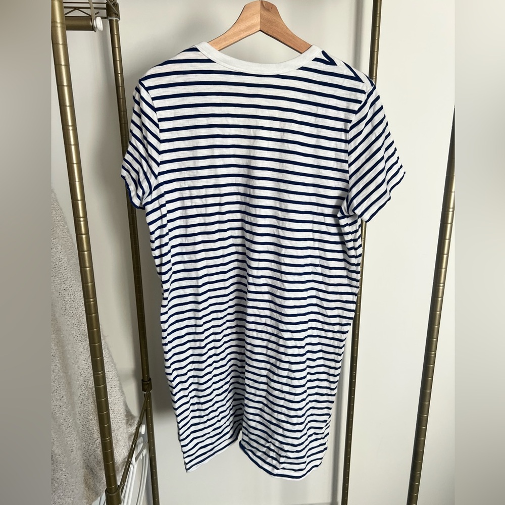 Universal threads white and navy striped tshirt dress (XL) - Picture 3 of 3